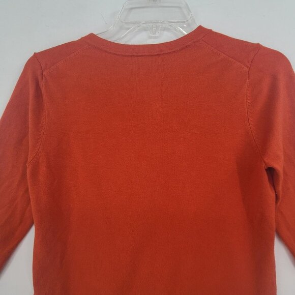 Charter Club Women's Button Down Cardigan Orange Size M - Picture 7 of 9